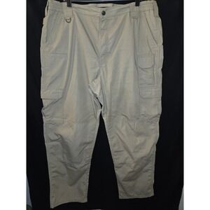 5.11 Tactical Stryke Pants Mens 40x32 Beige Canvas Ripstop Cargo Military‎